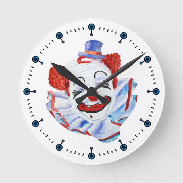 Felix Adler Clown Wall Clock (Front)
