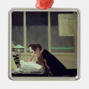 Felix Feneon at 'La Revue Blanche', 1896 Metal Ornament