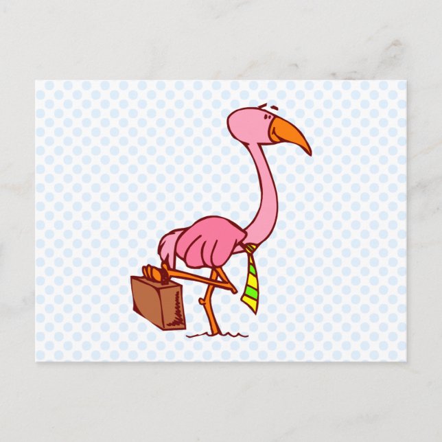 Felix Flamingo Postcard (Front)