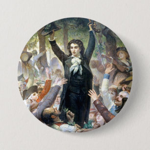 Felix-Joseph Barrias's Camille Desmoulins 3 Inch Round Button