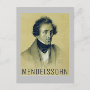 Felix Mendelssohn (1834) Postcard
