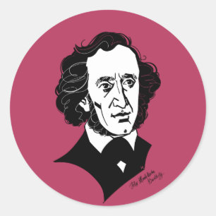 Felix Mendelssohn Bartholdy Classic Round Sticker