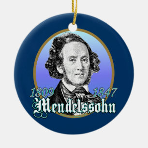 Felix Mendelssohn Ceramic Ornament