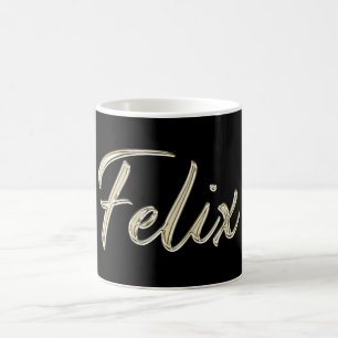 Felix Name whitegold Tasse Teetasse Kaffetasse Coffee Mug