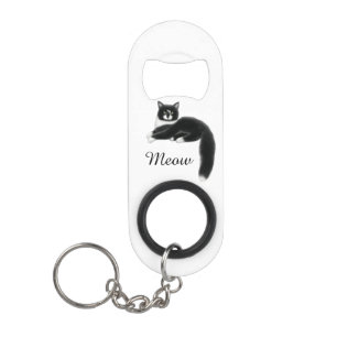 Felix the Tuxedo Cat Bottle Opener Keychain Bottle Opener