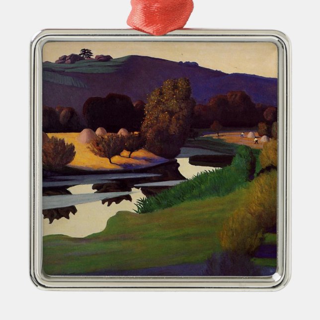 Felix Vallotton - Evening on the Loire Metal Ornament (Front)