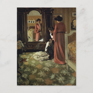 Felix Vallotton -Interior,Bedroom with Two Figures Postcard