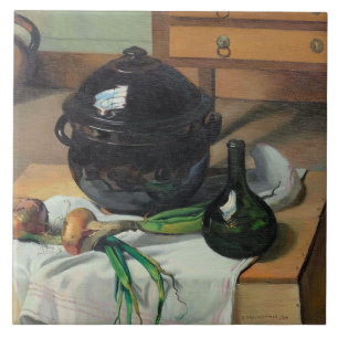 Felix Vallotton, Ognons et Soupere, Tile