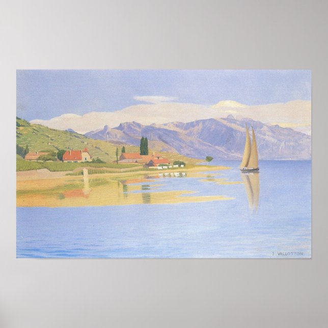 Felix Vallotton-The port of Pully Poster (Front)