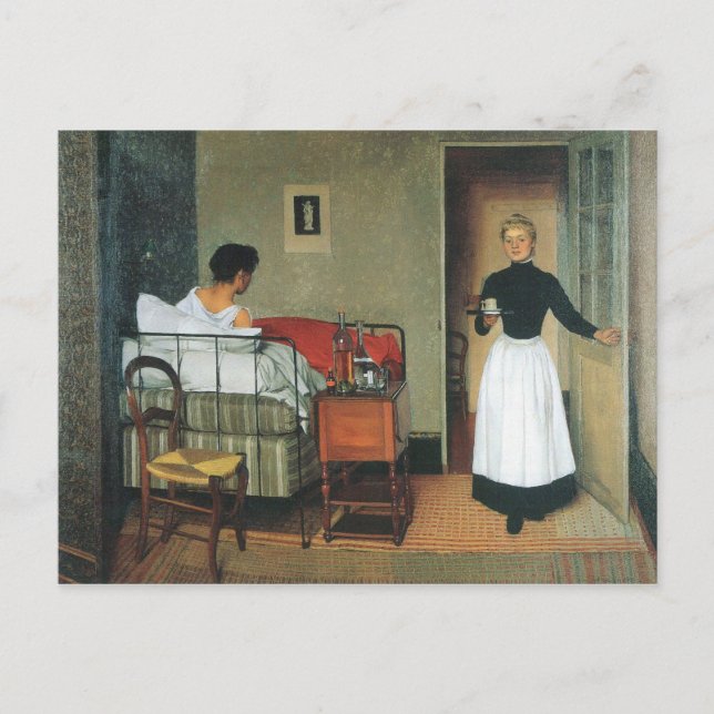Felix Vallotton - The sick Postcard (Front)