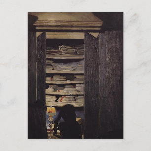 Felix Vallotton - Woman Searching through Cupboard Postcard
