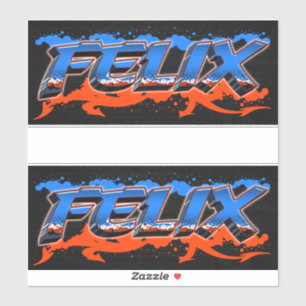 Felix Vorname Name Graffiti Aufkleber Sticker