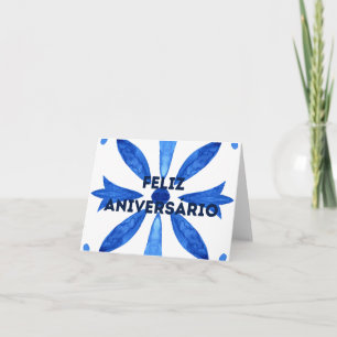 Feliz Aniversário, Portuguese happy birthday  Card
