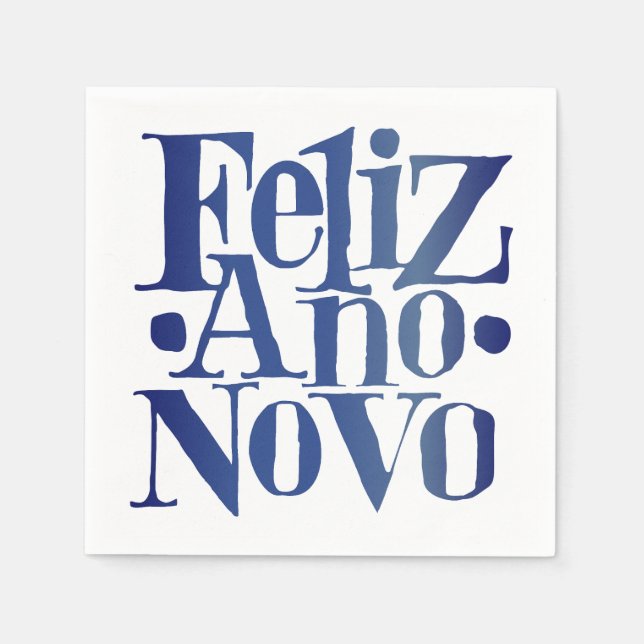 Feliz Ano Novo Napkin (Front)