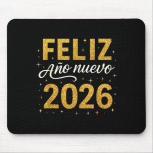 Feliz Año Nuevo 2026 New Year Spanish Fiesta Firew Mouse Pad