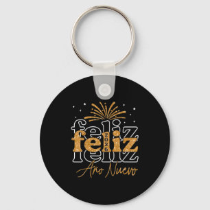 Feliz Año Nuevo 2026 Spanish New Years Eve Party  Keychain