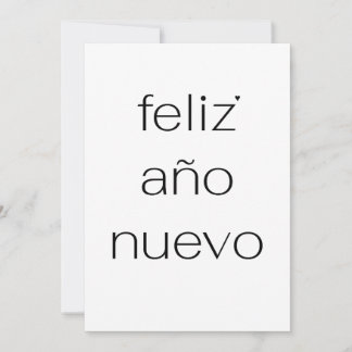Feliz Año Nuevo - minimalistic typography card