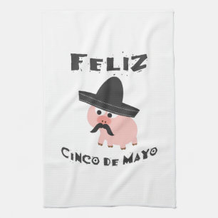 Feliz Cinco De Mayo - Pig Kitchen Towel