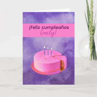 Feliz Cumpleaños - Bonne carte d'anniversaire en e