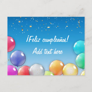 ¡Feliz cumpleaños ! Carte d'anniversaire espagnole