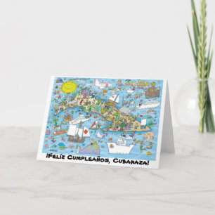 Felíz Cumpleaños, Cubanaza! Card