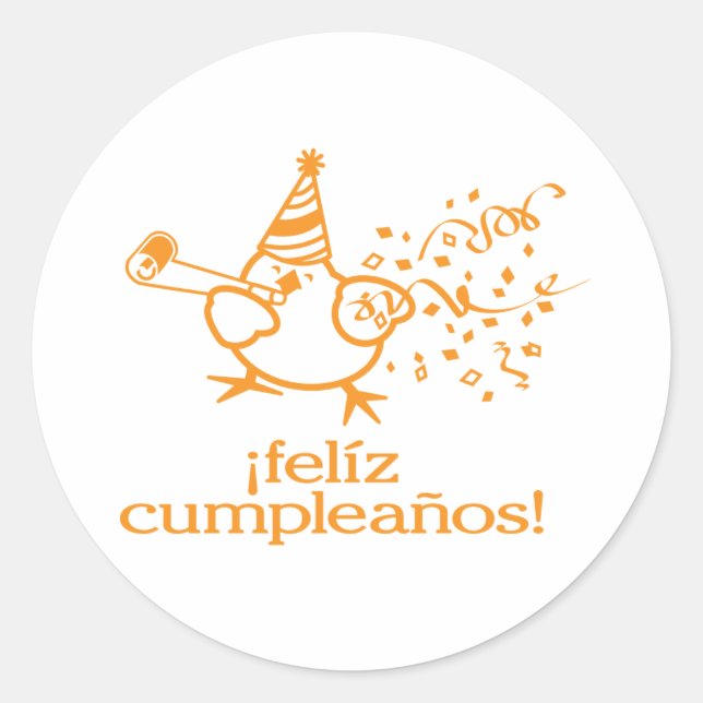 ¡felíz cumpleaños! = happy birthday! stickers (Front)