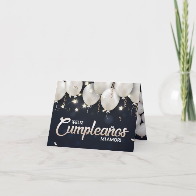 ¡FELIZ Cumpleaños, MI AMOR | Carte de vœux (Devant)