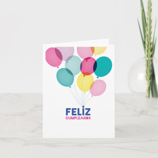 Feliz Cumpleaños - Spanish Birthday Card (Front)