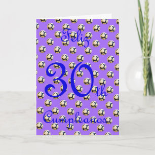Feliz Cumpleaños Spanish Birthday with soccer bal Card