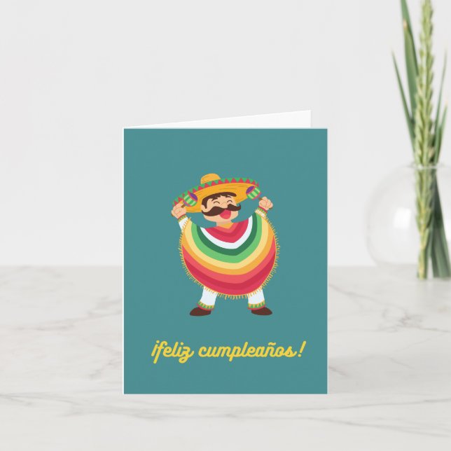 ¡Feliz cumpleaños!, Spanish happy birthday  Card (Front)