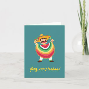 ¡Feliz cumpleaños!, Spanish happy birthday Card
