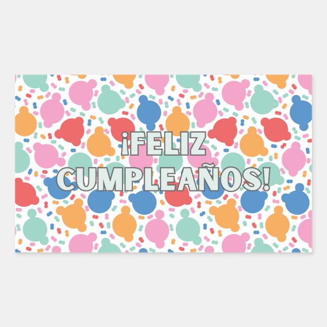 Feliz cumpleaños, Spanish happy birthday  Sticker (Front)