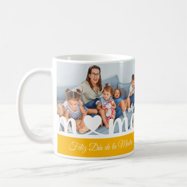 Feliz Día de la Madre Mama Picture Mug (Left)