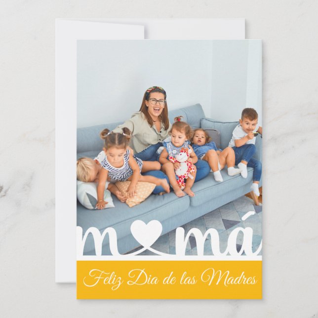 Feliz Dia de las Madres Carte Espagnole de voeux (Devant)