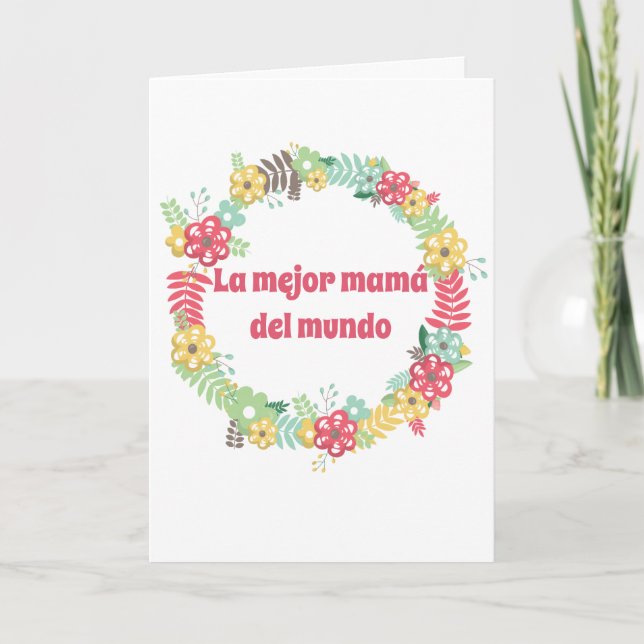Feliz Día de las Madres Spanish Mother's Day Card (Front)