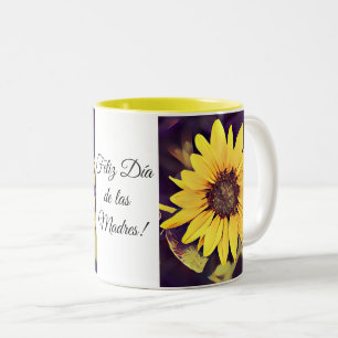 Feliz Día de las Madres taza de café Two-Tone Coffee Mug