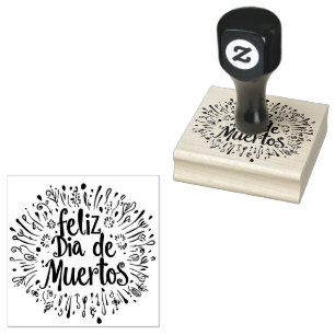 ☠️Feliz Día de Muertos Rubber Stamp