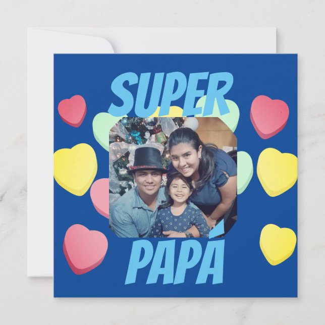 Feliz día del Padre Super Papá Spanish (Front)