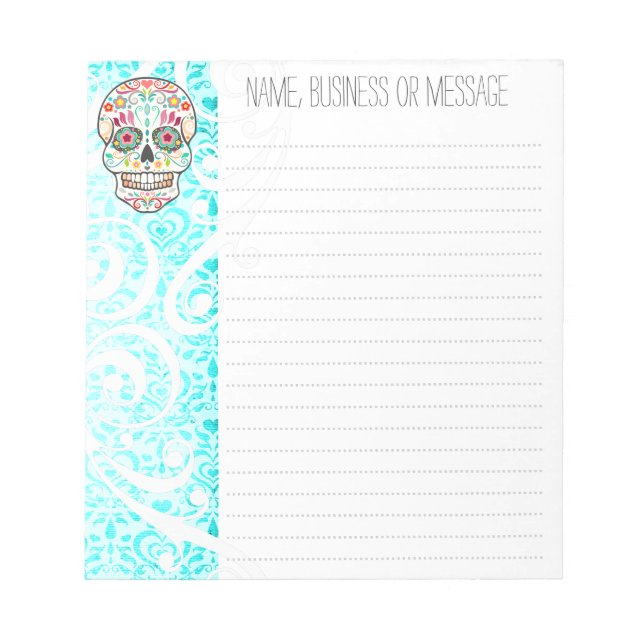 Feliz Muertos - Bloc-notes personnalisé pour le cr (Devant)