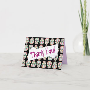 Feliz Muertos - carte de remerciements fait sur