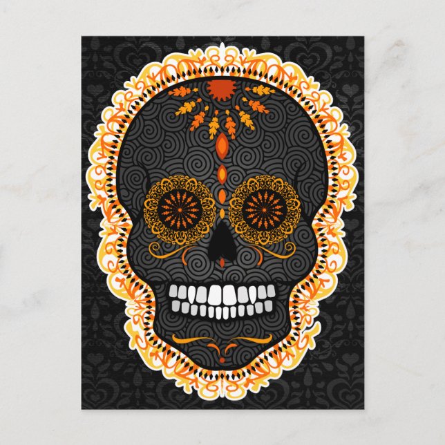 Feliz Muertos - Carte postale Happy Sugar Skull (Devant)