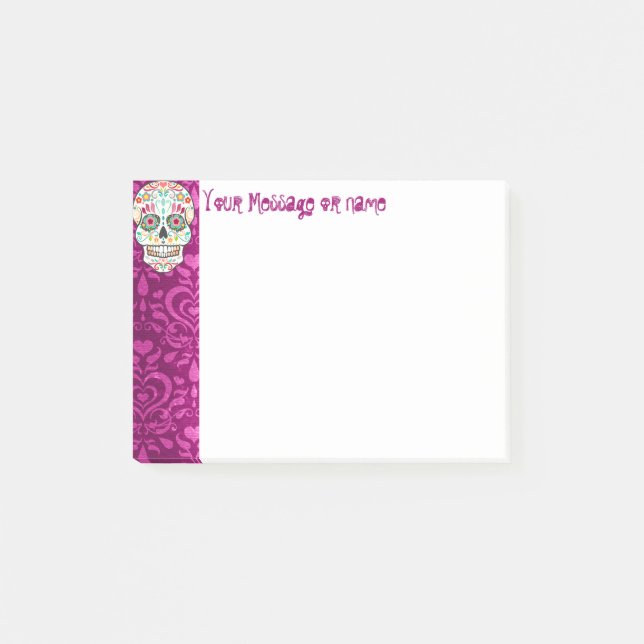 Feliz Muertos - Custom Sugar Skull Post-it® Notes (Front)