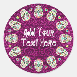 Feliz Muertos - Custom Sugar Skull Stickers