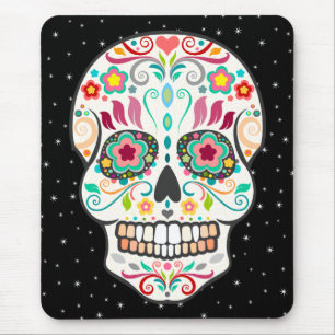 Feliz Muertos - Festive Sugar Skull Mousepad