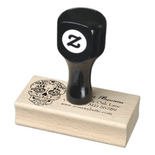 Feliz Muertos Personalized Return Address Stamp