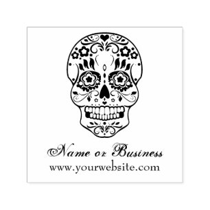 Feliz Muertos Personalized Text Self Inking Stamp