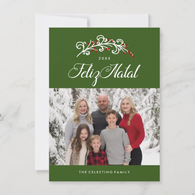 Feliz Natal Cartes photos (Devant)