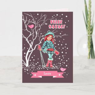 Feliz Natal. Christmas Card in Portuguese