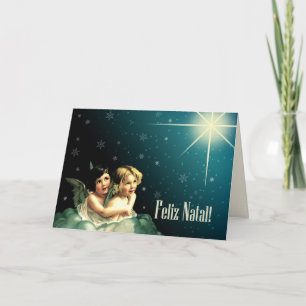 Feliz Natal. Christmas Card in Portuguese