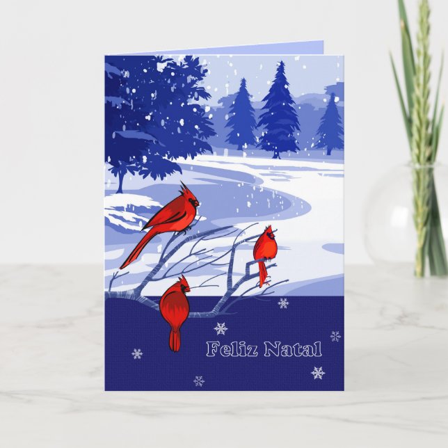 Feliz Natal. Christmas Card in Portuguese (Front)